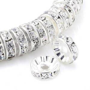 silver rhinestone rondell