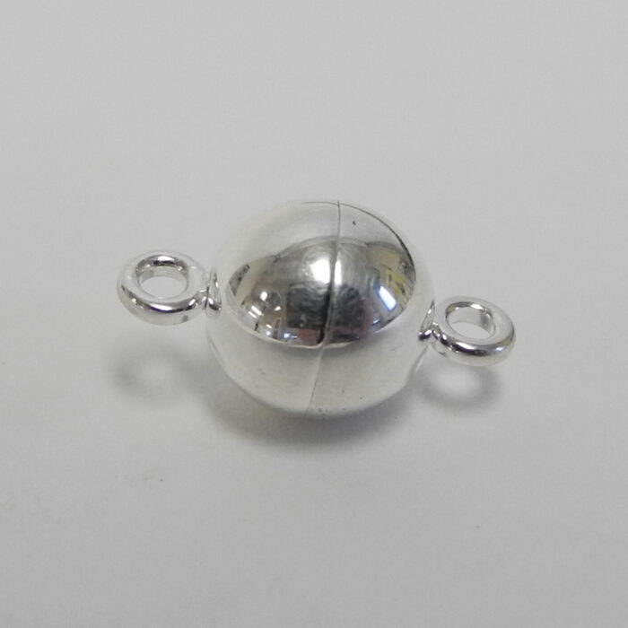 8mm silver plated magnetic clasp