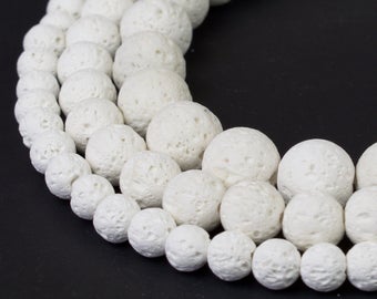 WHITE LAVASTONE ROUNDS