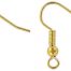gold earwire w/ball and coil