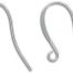 silver flat french earwire