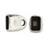 silver leather end cap